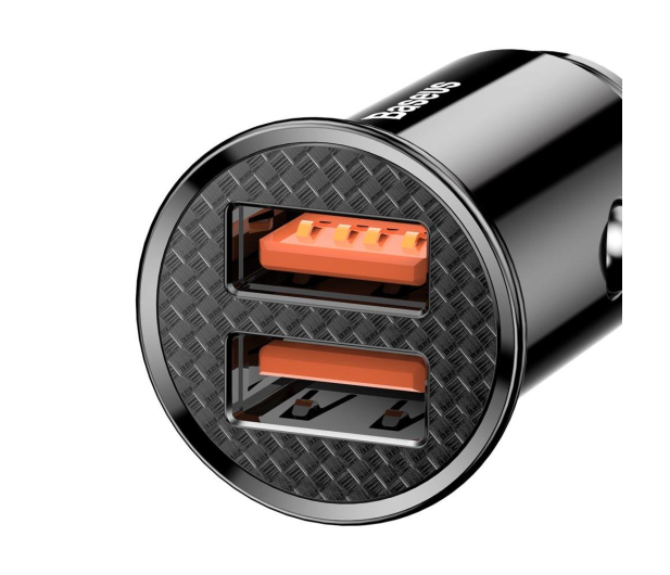 BASEUS Ladowarka samochodowa USB - 2x USB Circular QuickCharge 3,0 5A 30W czarna CCALL-YD01 - 509232 - zdjęcie 5